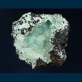 RG0309 Chrysocolla covered with Quartz from Ray Mine, Ray District, near Kearney, Dripping Springs Mts., Pinal County, Arizona, USA