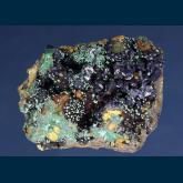 MMH-03 Azurite with Malachite from Copper Queen Mine, Queen Hill, Bisbee, Warren District, Cochise Co., Arizona, USA