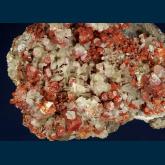 MMH-06 Vanadinite and Calcite from Old Yuma Mine, Amole District, Jaynes, Tucson Mts., Pima County, Arizona, USA