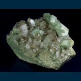 Orthoclase ( var. Adularia ) on Smoky Quartz with Gwindel Quartz