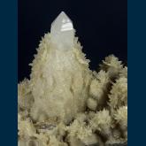 IDCO1 Calcite on Quartz from Idarado Mine, Ouray District, Telluride, San Miguel County, Colorado, USA