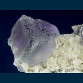 F311 Fluorite with Barite and Quartz from Mex-Tex Mine, Hansonburg District, Bingham, Socorro County, New Mexico, USA