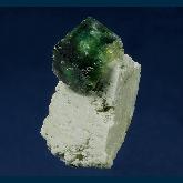 F172 Fluorite on Orthoclase from Erongo Mountain, Usakos and Omaruru Districts, Erongo Region, Namibia