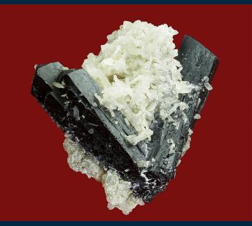 KM02 Ilvaite with Quartz from Huanggang Mine, Keshiketeng Co., Chifeng Prefecture, Inner Mongolia A.R., China