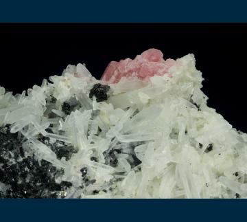 SHR-01 Tetrahedrite and Rhodochrosite on Quartz from Sweet Home Mine, Mount Bross, Alma District, Park Co., Colorado, USA