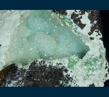 RG0309 Chrysocolla covered with Quartz from Ray Mine, Ray District, near Kearney, Dripping Springs Mts., Pinal County, Arizona, USA