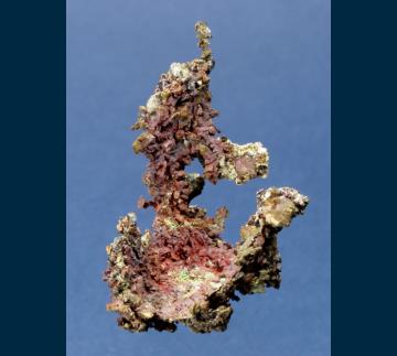 RG0510 Copper with Cuprite from Inspiration Mine, Globe-Miami District, near Globe, Gila County, Arizona, USA