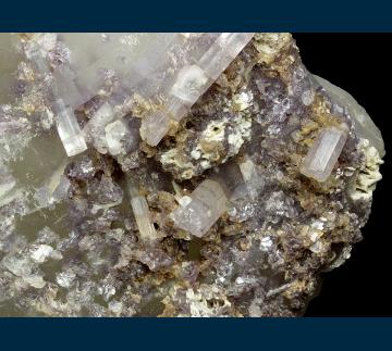 ST104 Elbaite with Lepidolite on Quartz from Stewart Mine, Pala District, San Diego County, California, USA