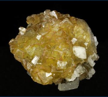 RG0102 Fluorite with Calcite from Moscona Mine, Villabona mining area, Solís, Corvera de Asturias, Asturias, Spain