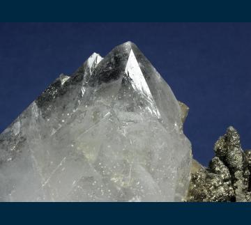 Q348 Quartz with Siderite and Pyrite from Panasqueira Mines, Castelo Branco District, Panasqueira, Covilha, Portugal