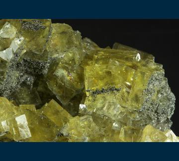 F408 Fluorite with Pyrite from Moscona Mine, Villabona Mining area, Solis, Llanera, Asturias, Spain