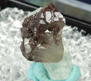 TN152 Cerussite on Fluorite from Hull Mine, Castle Dome District, Yuma County, Arizona, USA