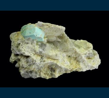 ACM437 Turquoise (pseudo Beryl) from Apache Canyon Mines, Halloran Springs District, Turquoise Mts, San Bernardino Co., California, USA