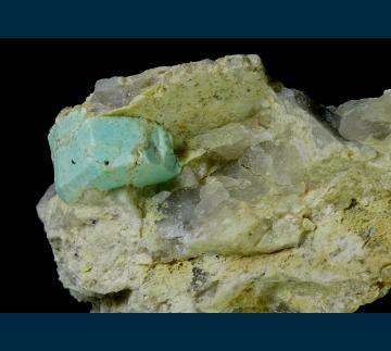 ACM437 Turquoise (pseudo Beryl) from Apache Canyon Mines, Halloran Springs District, Turquoise Mts, San Bernardino Co., California, USA