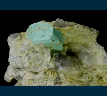 ACM437 Turquoise (pseudo Beryl) from Apache Canyon Mines, Halloran Springs District, Turquoise Mts, San Bernardino Co., California, USA